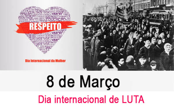 Dia internacional a mulher, é dia de luta por direitos