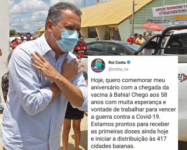 A Bahia pode começar a distribuir a vacina ainda hoje