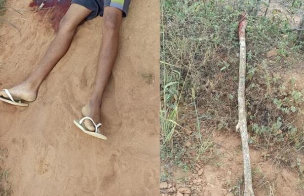 Rapaz morto a pauladas na Zona Rural de Bom Jesus da Serra